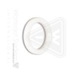 Nut Gasket, White Teflon, 0.750" ID x 1.00" OD x .125"