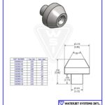 Orifice Assembly, .005" / 0.13mm, Short Stem, Sapphire