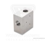 Valve Body, Pneumatic Valve, Square, 2 Port, UHP